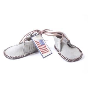 Child's Fringe Moccasins, Casual, Suede, Baby Shoes, Kids Footwear, Soft M-11-06